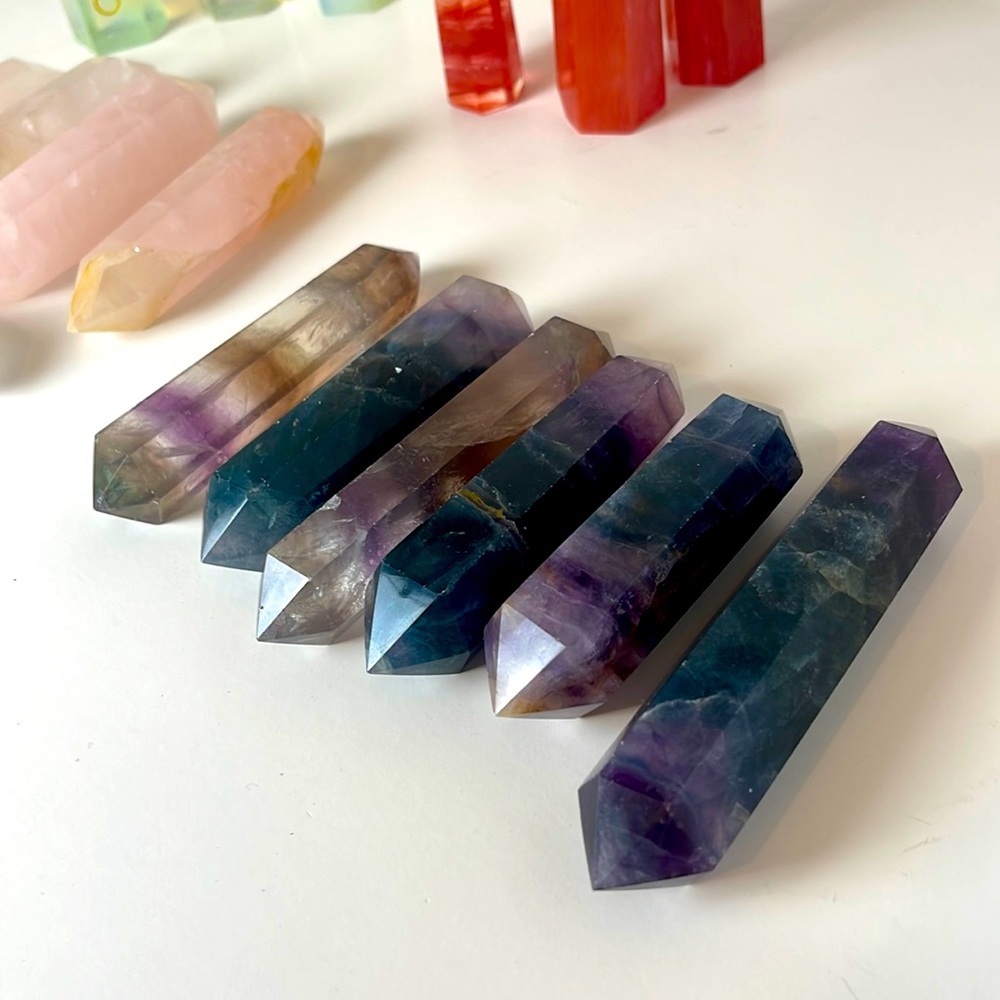 NWT Rainbow Fluorite Crystals